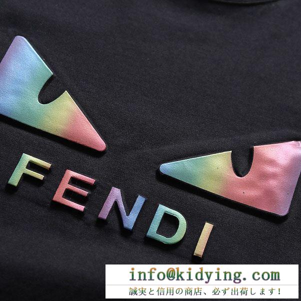 夏季大人気アイテム fendi フェンディ 半袖tシャツ 4色可選 2019春新作正規買付 国内配送