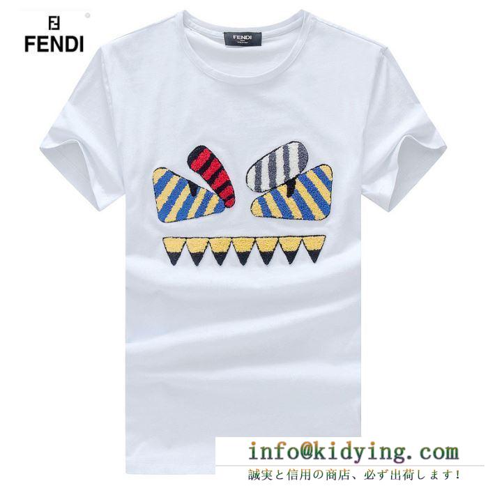 FENDI フェンディ 半袖tシャツ 2色可選 春夏に必要なおすすめアイテム 19春夏正規品保証