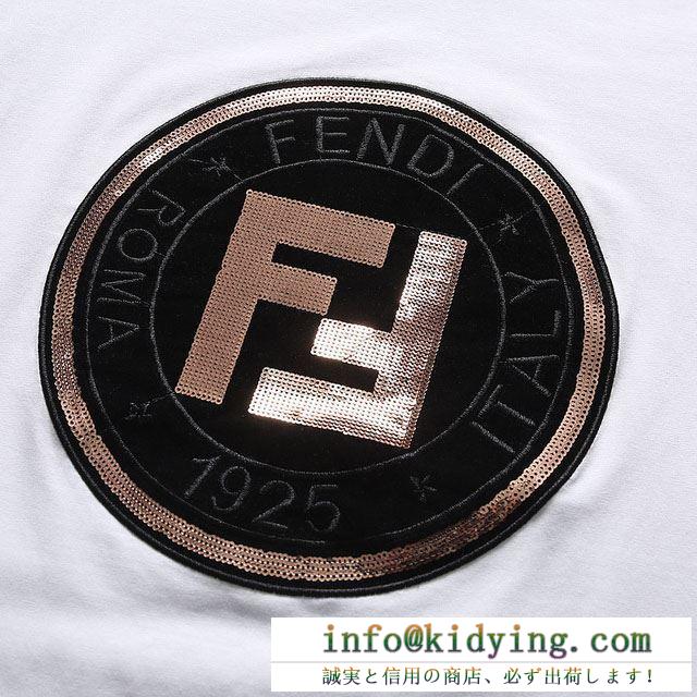 FENDI フェンディ 半袖tシャツ 3色可選 顧客セール大特価早い者勝ち vip 先行セール2019年夏