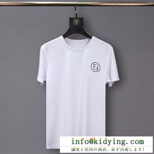 FENDI フェンディ 半袖tシャツ 2色可選 19春夏正規品保証 新作ダメージ加工 春夏季超人気手元在庫あり