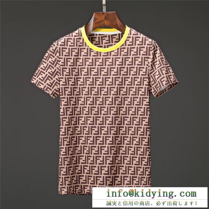 累積売上総額第１位 fendi フェンディ 半袖tシャツ 2色可選 引き続き注目のスタイル 19ss最新作
