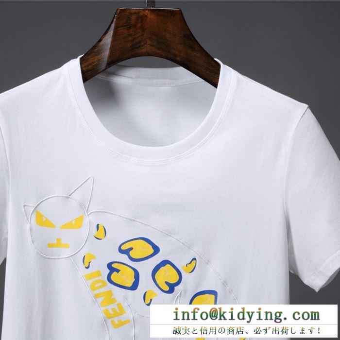 19SS新作大人気旬トレンド fendi フェンディ 半袖tシャツ 2色可選 今年コレクション新作登場！