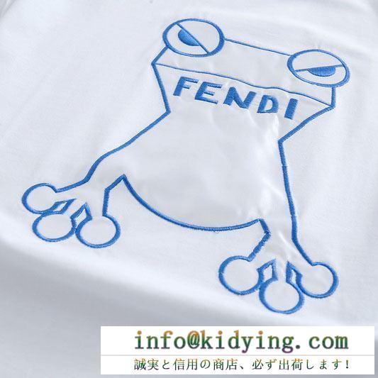 春夏季超人気手元在庫あり fendi フェンディ 半袖tシャツ 3色可選 19ss新作大人気旬トレンド