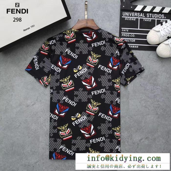 春夏で人気の限定新作 2019夏に意外と人気な新作 fendi フェンディ 半袖tシャツ 3色可選