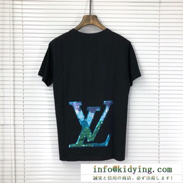 おしゃれな夏ファッション2019 tシャツ/半袖 2色可選 ルイ ヴィトントレン2019大人気 louis vuitton