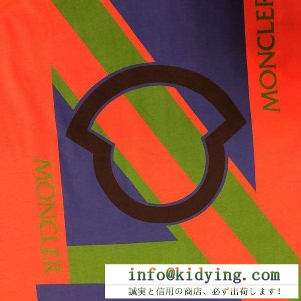 モンクレール moncler メンズ ｔシャツ ファッショントレンドの動向 コピー moncler genius レッド イエロー ロゴ入り 高品質