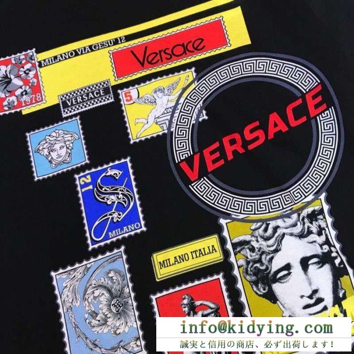 元気な印象に versace ヴェルサーチ 半袖tシャツ 透け感の持つ涼しげな印象