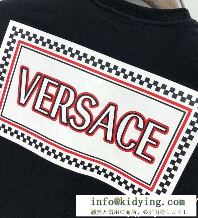 SS19待望入荷VIP価格 versace ヴェルサーチ 半袖tシャツ 2色可選 春夏季超人気手元在庫あり