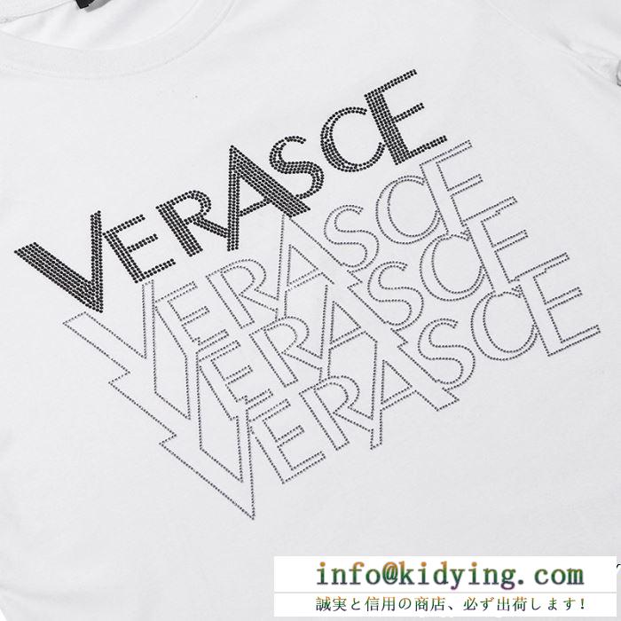 VERSACE ヴェルサーチ 半袖tシャツ 2色可選 春夏季超人気限定コラボ 男女兼用 ss19待望入荷vip価格