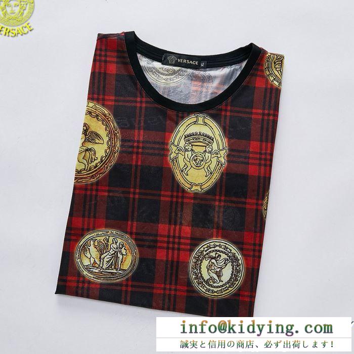 19SS新作大人気旬トレンド 半袖tシャツ versace ヴェルサーチ オンライン限定 最後のチャンス