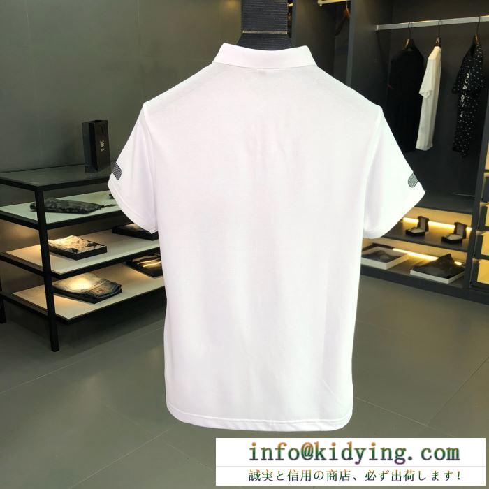 ヴェルサーチ メンズ ポロシャツ 洗練されたオシャレ感があるコレクション versace コピー ブラック ホワイト 品質保証