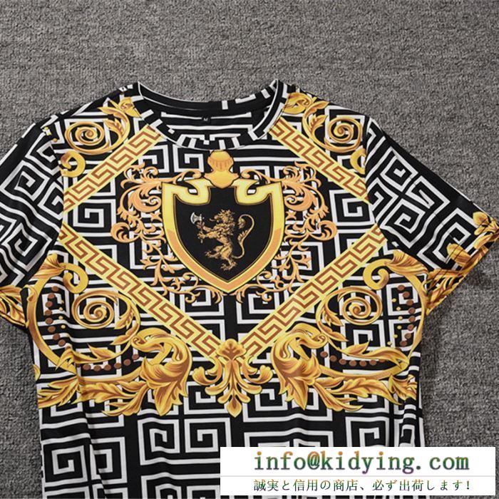 ヴェルサーチ ｔシャツ メンズ 今季で一番注目された人気新品アイテム コピー versace カジュアル 大人気 通勤通学 最安値