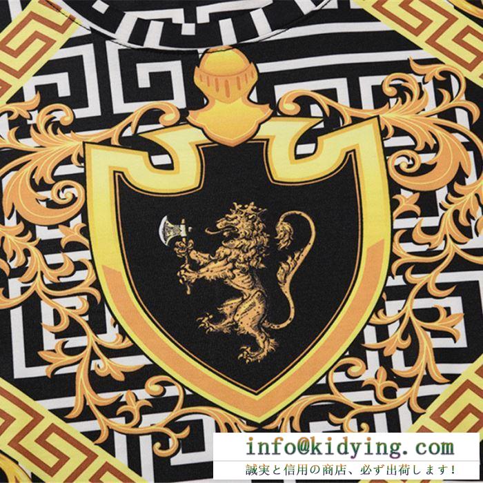 ヴェルサーチ ｔシャツ メンズ 今季で一番注目された人気新品アイテム コピー versace カジュアル 大人気 通勤通学 最安値