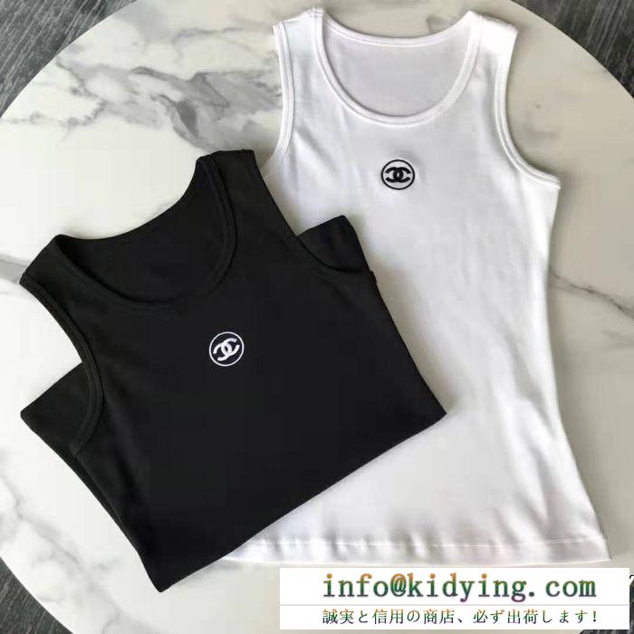 半袖Tシャツ 2色可選 ファッションの最先端！ 2019年春夏のトレンドの動向 chanel シャネル