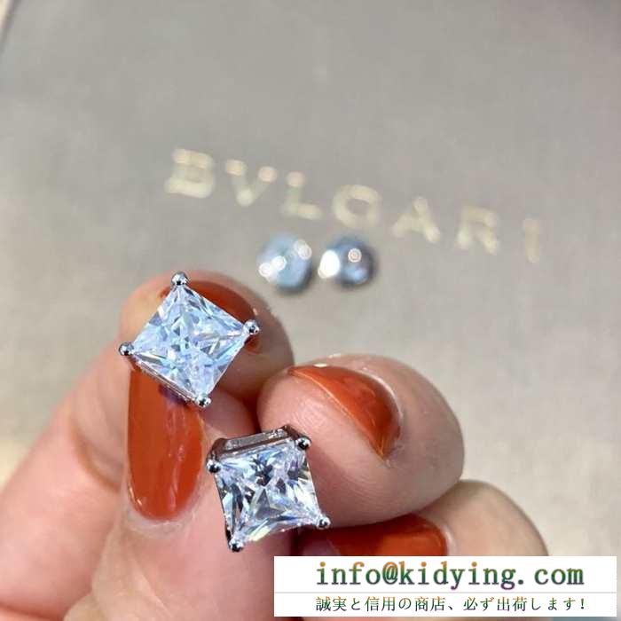 ブルガリ レディース イヤリング 大人シックに見せる限定品 bvlgari コピー シルバー ストリート きれい お手頃な価格