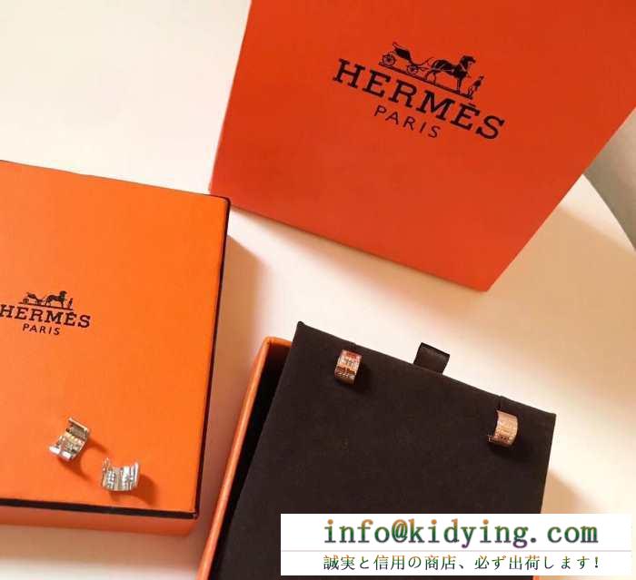 HERMES レディース イヤリング 存在感抜群なデザインで大活躍 エルメス アクセサリー コピー ゴールド ストリート ユニーク 安い