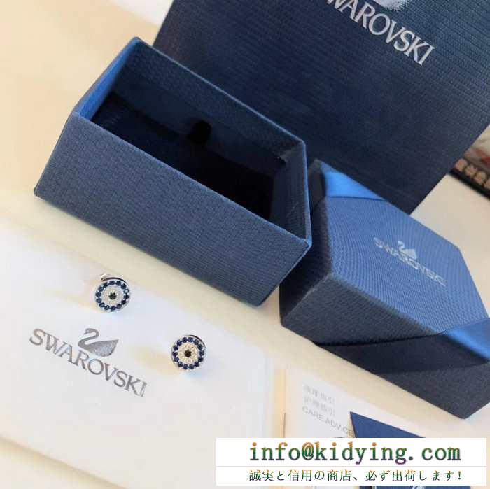 スワロフスキー swarovski ピアス 19ss 待望の新作カラー 春物新作大人スタイリッシュ