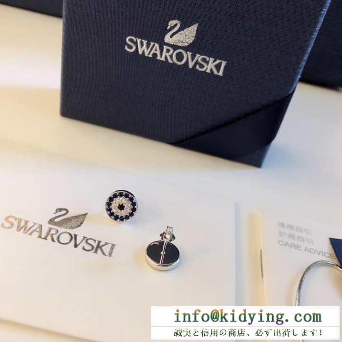 スワロフスキー swarovski ピアス 19ss 待望の新作カラー 春物新作大人スタイリッシュ
