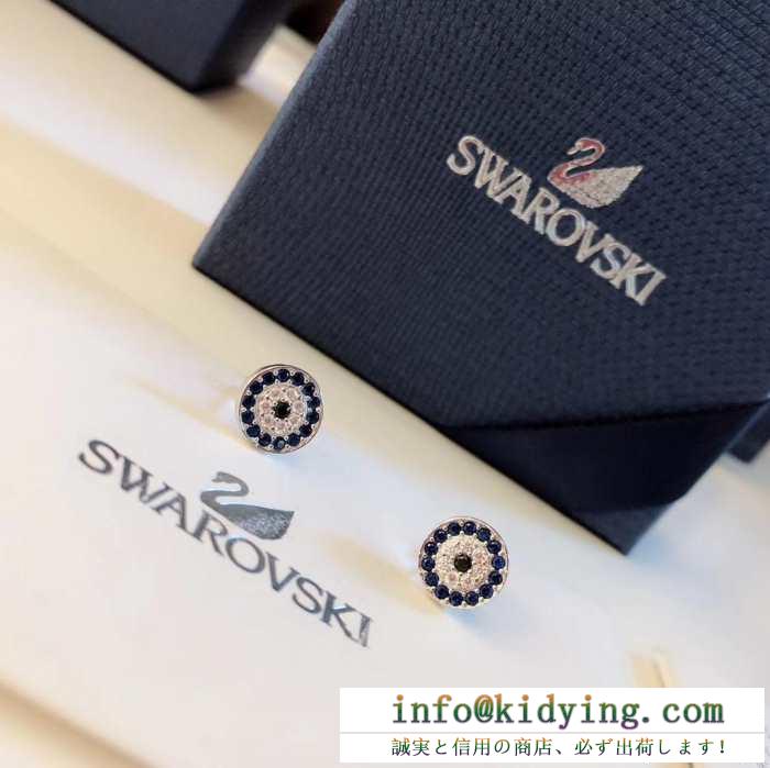 スワロフスキー swarovski ピアス 19ss 待望の新作カラー 春物新作大人スタイリッシュ