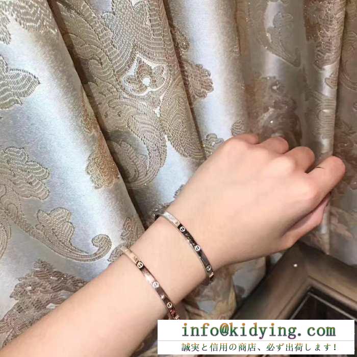 Cartier カルティエ ブレスレット コーデをより魅力的に見せるアイテム レディース コピー love bracelet ２色可選 ストリート 激安
