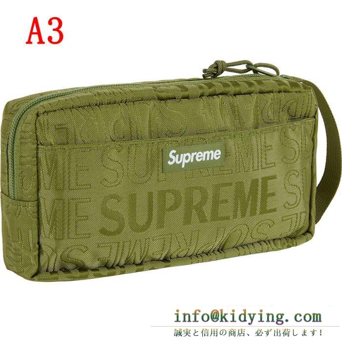 Organizer pouch 2019大人気 supreme 活躍のバッグ 4色可選 ヘルシー 抜け感重視