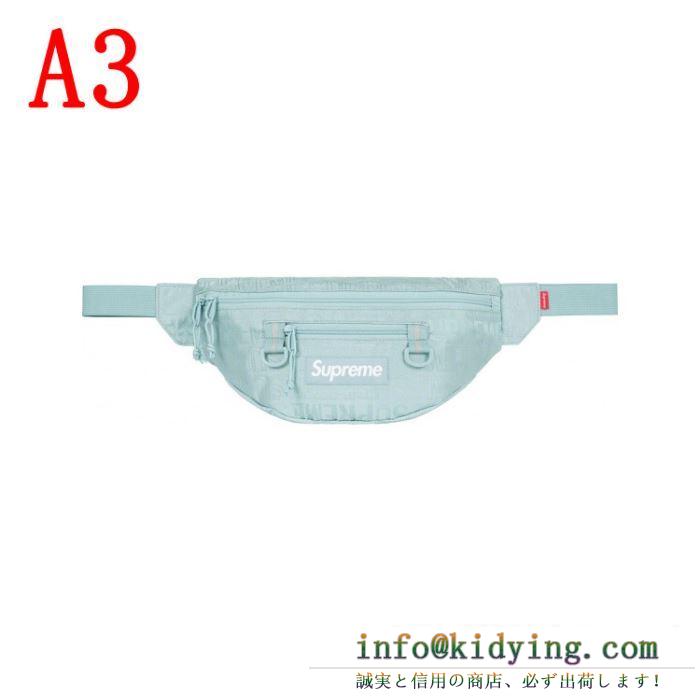 抜け感を出す supreme waist bag 19ss 4色可選 超必須アイテム 暑い今こそ活躍させたい！