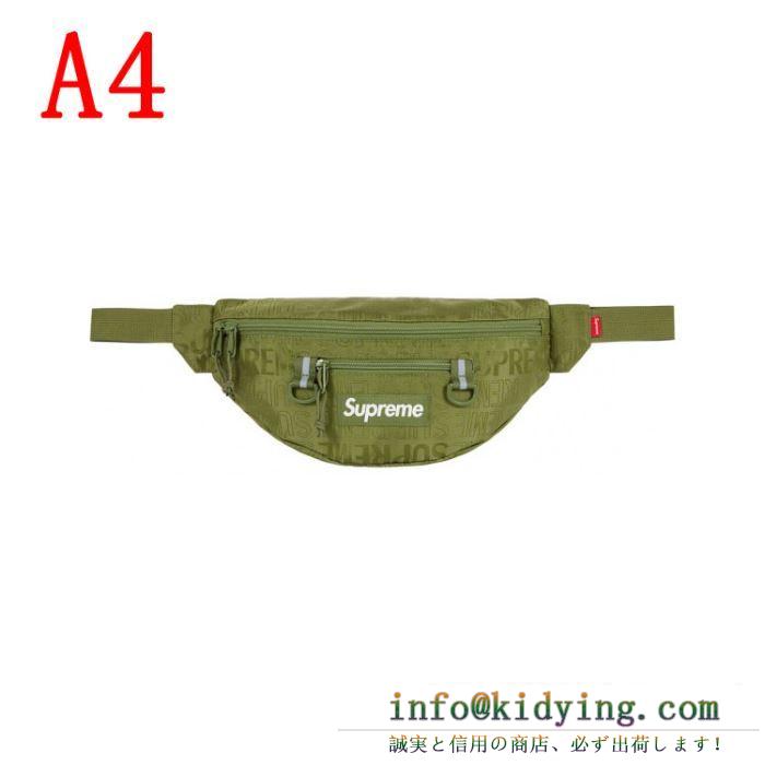 抜け感を出す supreme waist bag 19ss 4色可選 超必須アイテム 暑い今こそ活躍させたい！