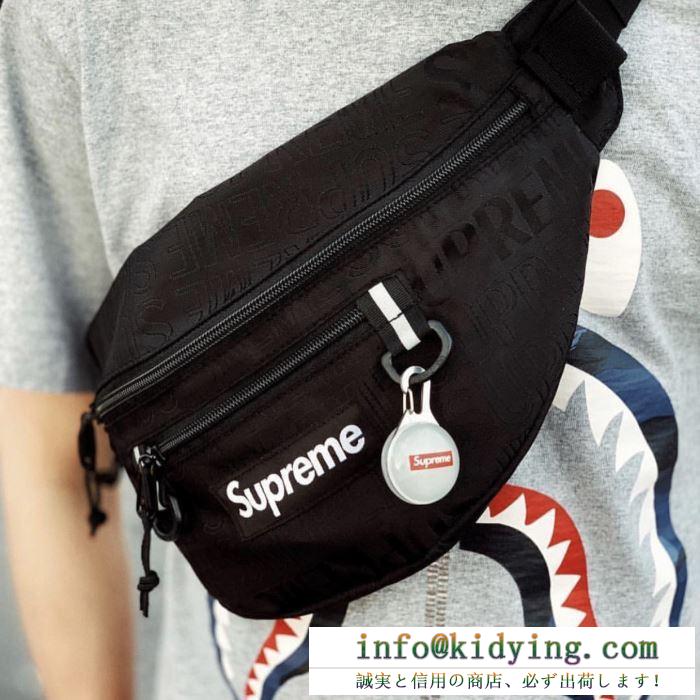 抜け感を出す supreme waist bag 19ss 4色可選 超必須アイテム 暑い今こそ活躍させたい！