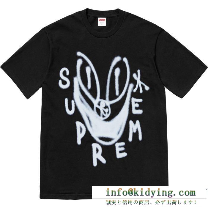 シュプリームSUPREMEVIP 先行セール2019年夏 Tシャツ/ティーシャツ 夏の大人カジュアル 2色可選 きちんと感が強い 