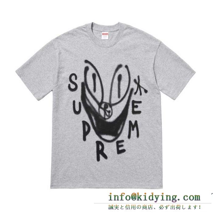 シュプリームSUPREMEVIP 先行セール2019年夏 Tシャツ/ティーシャツ 夏の大人カジュアル 2色可選 きちんと感が強い