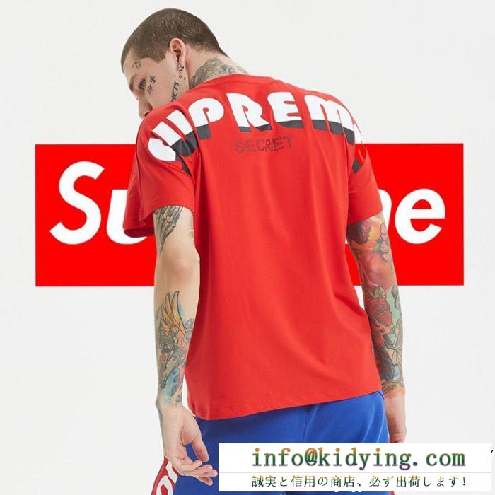 シュプリーム抜群の爽快感supreme t シャツ 偽物 通販ロゴプリントクルーネックカットソー軽量な生地