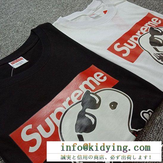 お洒落な作品シュプリーム ヴィトン t シャツ 偽物supreme snoopy louis vuittonメンズクルーネック半袖
