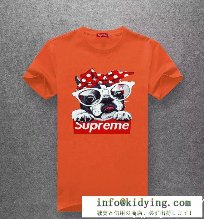 SUPREMEシュプリーム tシャツ コピー可愛いプリントメンズクルーネック半袖カラーバリエーション豊富