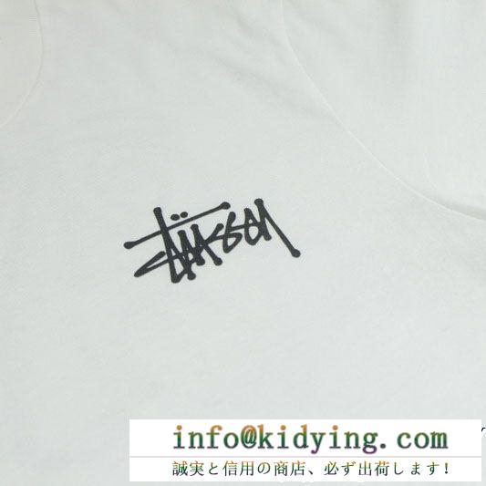 大人気シュプリーム tシャツ 偽物 通販supreme stussy コラボスタイリッシュでカジュアルなメンズ半袖