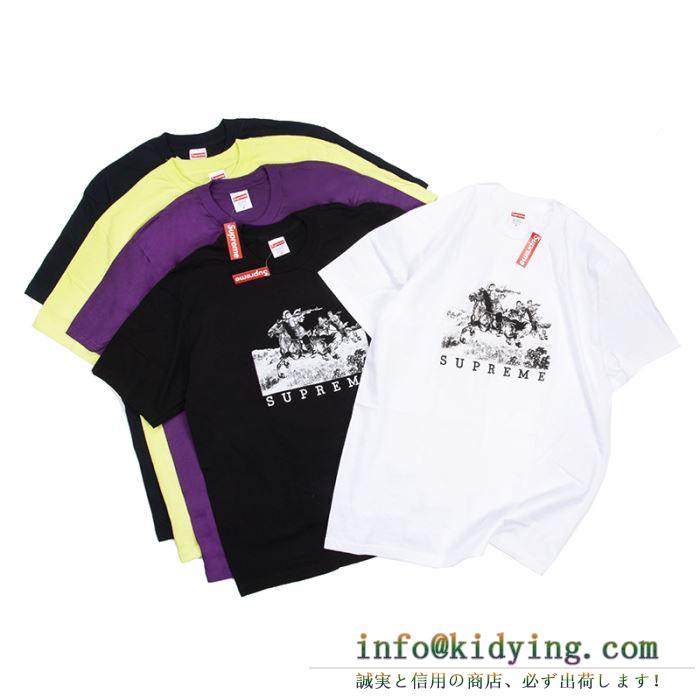 シュプリーム2019年春夏のトレンドの動向 supreme カジュアルな雰囲気があり tシャツ/半袖 多色可選