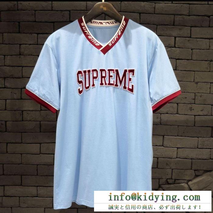 3色可選 シュプリーム 2019夏に意外と人気な新作 supremeおしゃれの幅が広がり tシャツ/半袖