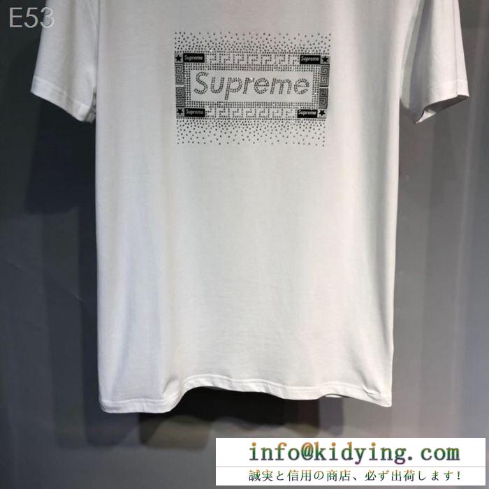 4色可選 シュプリーム2019年夏の一押しファッションアイテム supreme tシャツ/半袖海外セレブは大人気