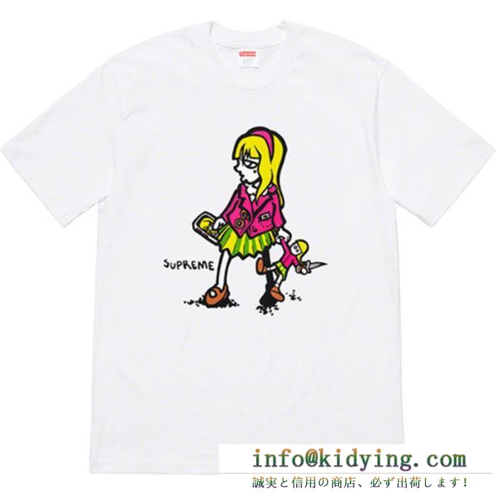 2色可選 夏らしい季節感 クールな印象を引き立て supreme 19ss suzie switchblade tee tシャツ/半袖