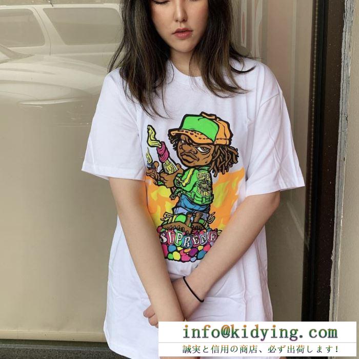 Tシャツ/半袖 人気ストリートブランド新品2色可選 たくさん歩く日にも大活躍 supreme 19ss molotov kid tee