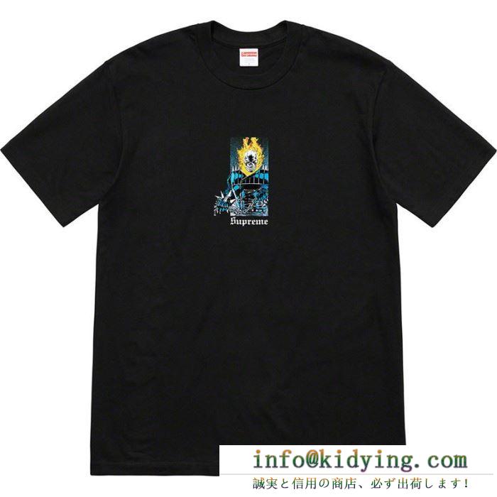 ファッション感が急上昇！ tシャツ/半袖 3色可選 supreme 19ss ghost rider tee 元気な印象のコーデ