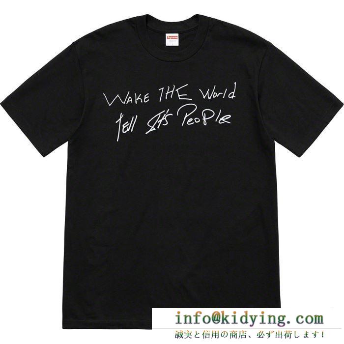 SUPREME buju banton wake the world tee シャツ/半袖 2色可選 2019春夏のトレンド新商品