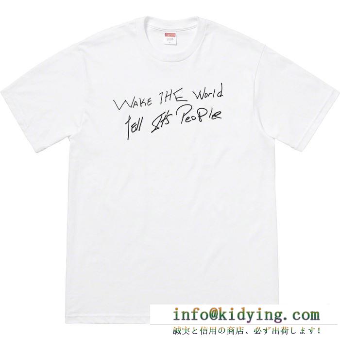 SUPREME buju banton wake the world tee シャツ/半袖 2色可選 2019春夏のトレンド新商品