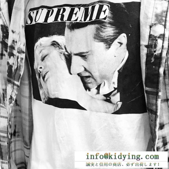 4色可選デザイン抜群のアイテム supreme 19ss bela lugosi tee シャツ/半袖 オフィスファッション