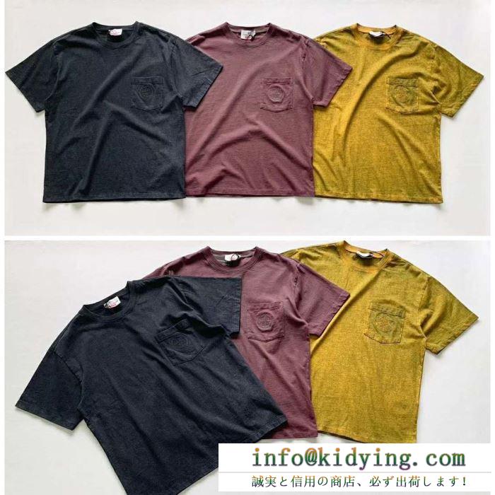 おしゃれの幅が広がり supreme 19ss stone island pocket tee shirt シャツ/半袖 3色可選 素敵なデザイン
