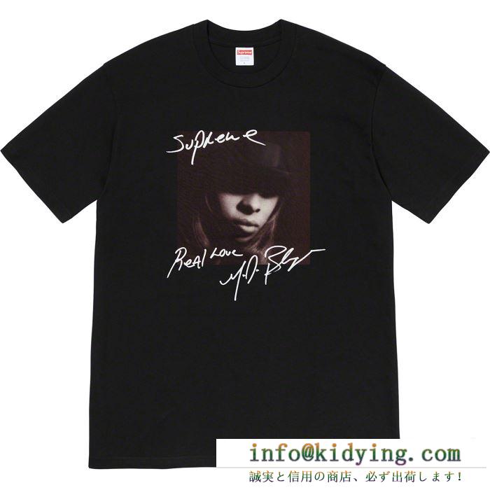 素敵続くトレンド 4色可選 tシャツ/半袖 supreme 19fw mary.j blige tee 活躍するトレンドアイテム