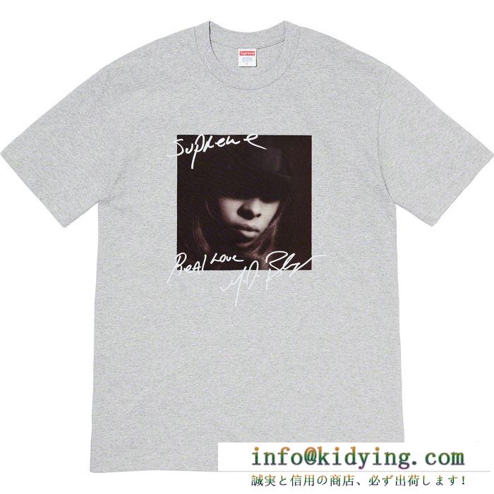 素敵続くトレンド 4色可選 tシャツ/半袖 supreme 19fw mary.j blige tee 活躍するトレンドアイテム