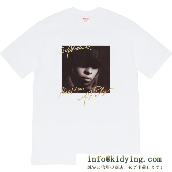 素敵続くトレンド 4色可選 tシャツ/半袖 supreme 19fw mary.j blige tee 活躍するトレンドアイテム