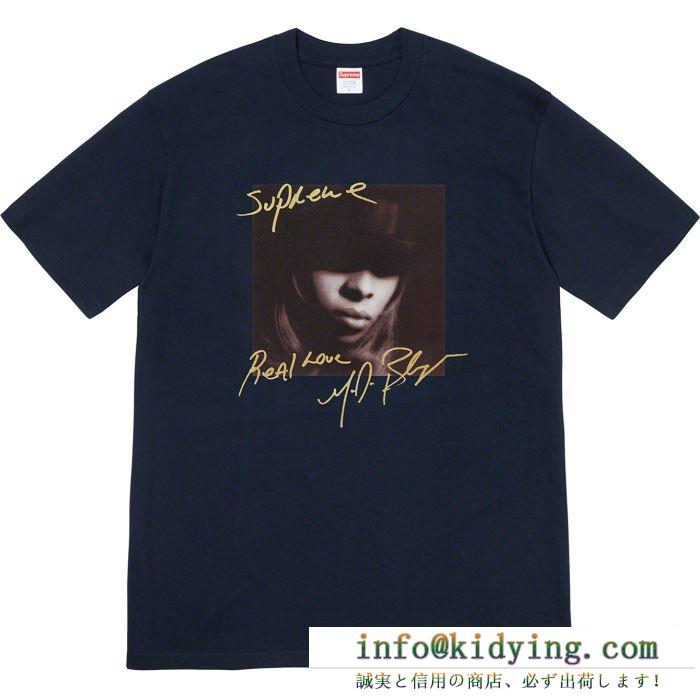 素敵続くトレンド 4色可選 tシャツ/半袖 supreme 19fw mary.j blige tee 活躍するトレンドアイテム