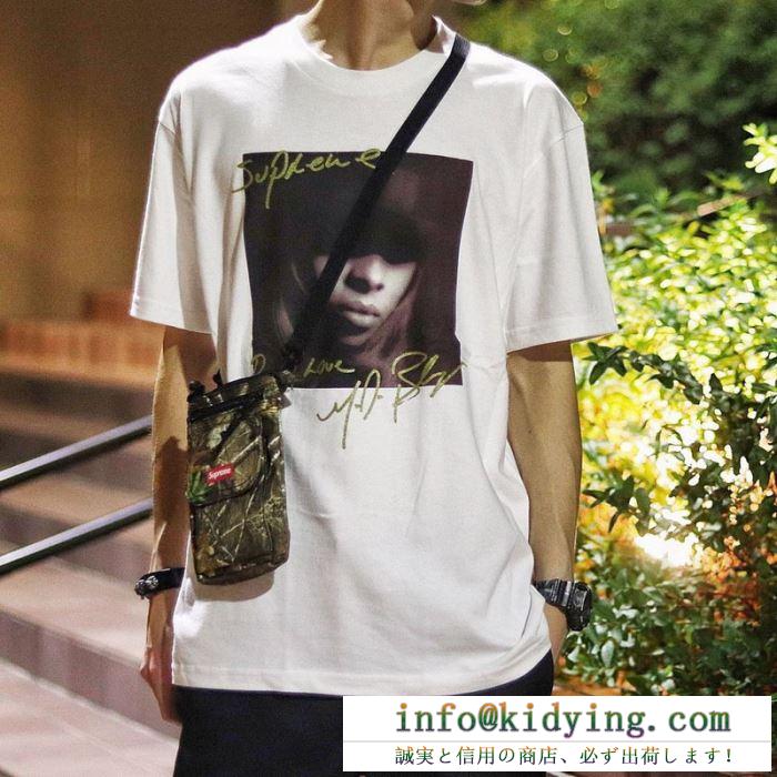 素敵続くトレンド 4色可選 tシャツ/半袖 supreme 19fw mary.j blige tee 活躍するトレンドアイテム