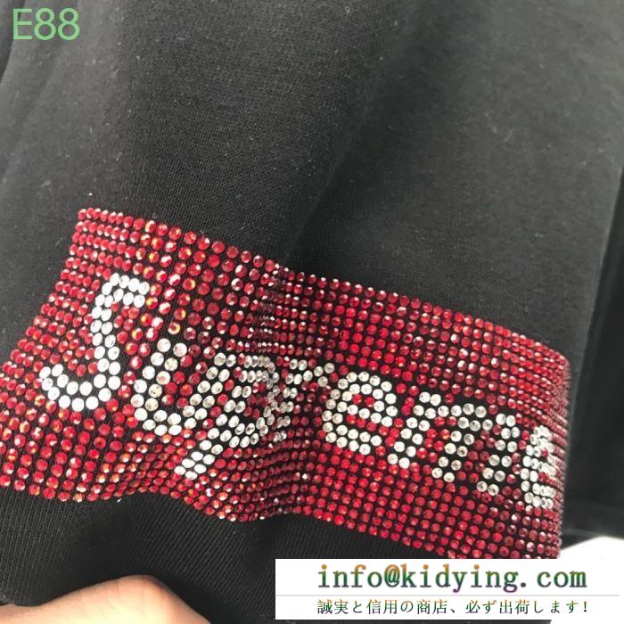 春夏に使えるおすすめトップス 19ss swarovski box logo tee ブランドの話題の新作も！ 上下セット